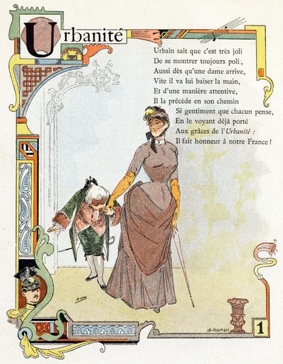 Letter U Urbanite - Ut Uniform Urn One, c.1890 (engraving) by Henri (1858 1924) Gray