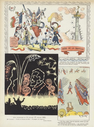 Bastille Day (Illustration for Le Rire) by Henri Avelot