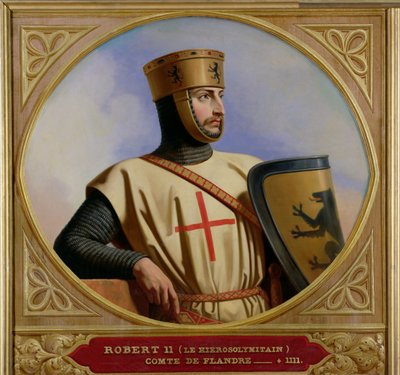 Robert II le Hierosolymitain, Count of Flanders, 1843 by Henri Decaisne
