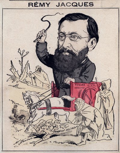 Remy Jacques, Former Senator of Algeria - Cartoon by Henri Demare in 