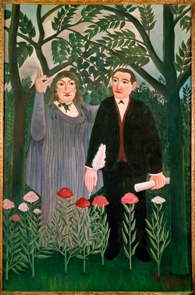 The Muse Inspires the Poet by Henri Emilien Rousseau