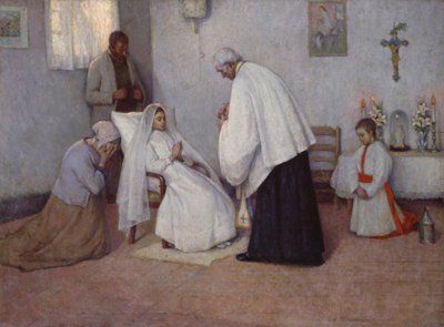 Communion in Extremis, 1889 by Henri Eugene Augustin Le Sidaner