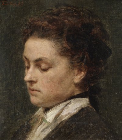Study for the Portrait of Victoria Dubourg, Wife of the Artist by Henri Fantin-Latour