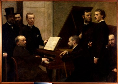 Around the Piano by Ignace Henri Jean Fantin Latour