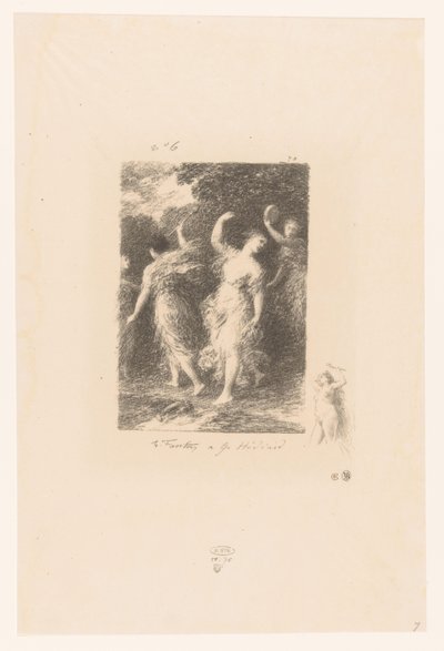 Bacchantes Dancing and Making Music by Ignace Henri Jean Fantin Latour