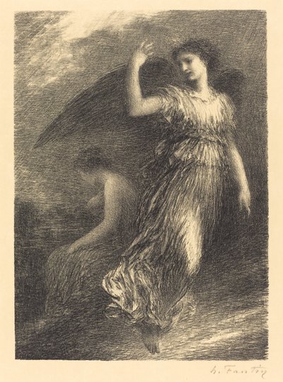 Debut from "Paradise and the Peri" (3rd plate) by Ignace Henri Jean Fantin Latour