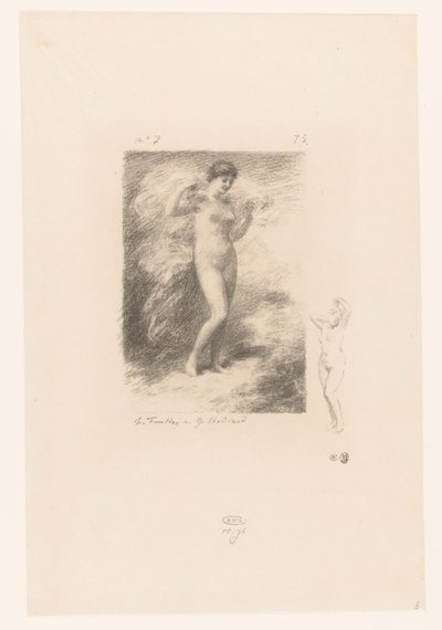 Nere with Flowing Veil by Ignace Henri Jean Fantin Latour