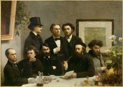 Table corner by Ignace Henri Jean Fantin Latour