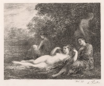The Bathers by Ignace Henri Jean Fantin Latour