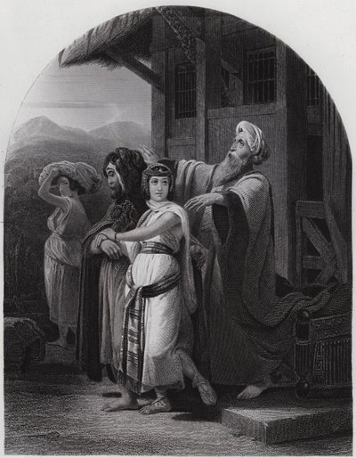 The Departure of Rebekah by Henri Frederic (after) Schopin