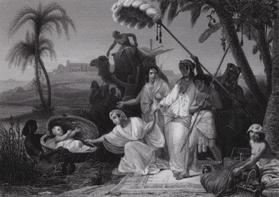 The Finding of Moses by Henri Frederic (after) Schopin