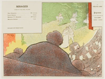 Fifth Performance: Mirages, for Le Théâtre Libre by Henri Gabriel Ibels