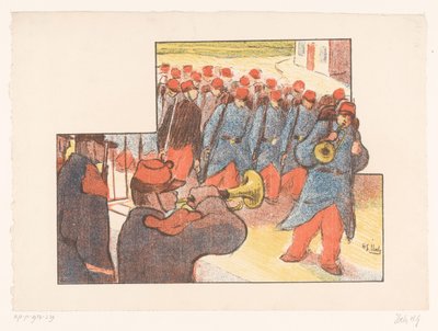 Military Parade by Henri Gabriel Ibels