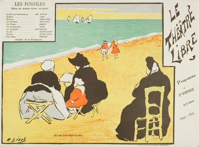 Second Performance: The Fossils, for Le Théâtre Libre by Henri Gabriel Ibels