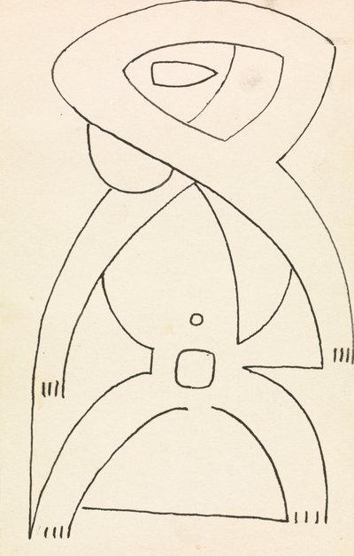 Figure Study for a Relief Design by Henri Gaudier Brzeska