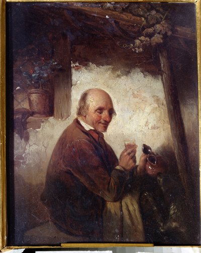 Man with a Wine Glass by Henri Joseph Gommarus Carpentero