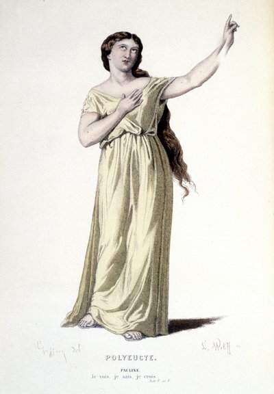 Costume design for Pauline in 