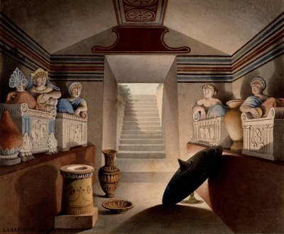 View of an Etruscan Tomb, 1849 by Henri Labrouste