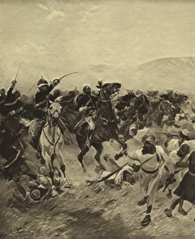 Battle of Fatehabad, 1879 by Henri Louis Dupray
