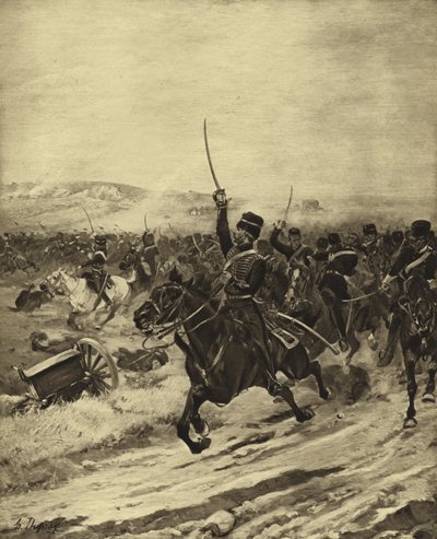 Charge of the Light Brigade, Battle of Balaclava, 1854 by Henri Louis Dupray