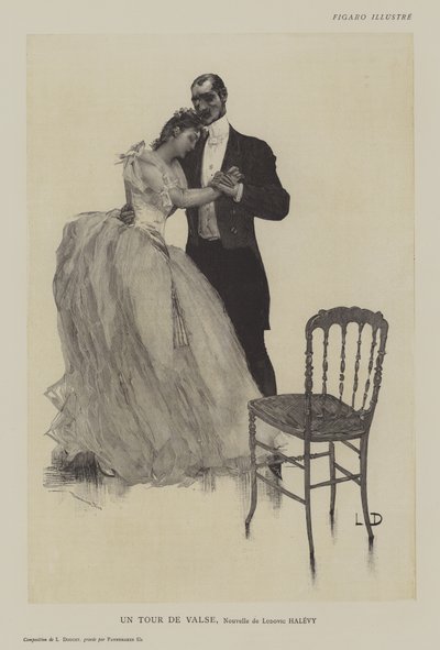 A Waltz Turn, Short Story by Ludovic Halévy by Henri Lucien Doucet