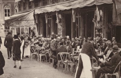 Paris: A Well-Known Parisian Cafe by Henri Manuel