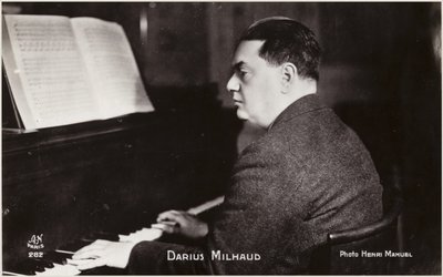 Portrait of Darius Milhaud by Henri Manuel