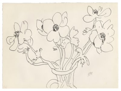 Anemones in a Vase by Henri Matisse
