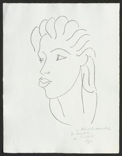 Chinese Woman with Streaked Hair by Henri Matisse