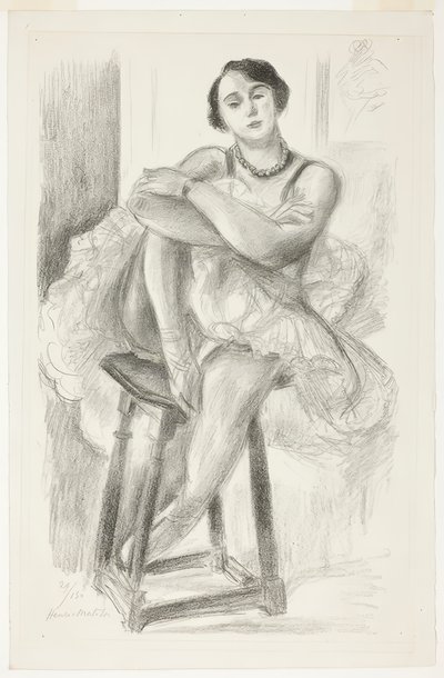 Dancer Seated on a Stool, from Ten Dancers by Henri Matisse