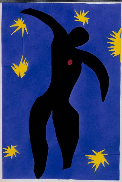 The Fall of Icarus. From "Jazz". Plate VIII. P. 55 by Henri Matisse