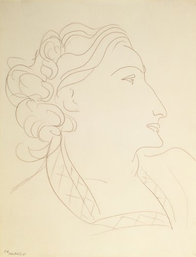 Female Profile (Portrait of L.N. Delektorskaya) by Henri Matisse
