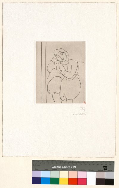 Seated Woman, Head Resting on Right Hand by Henri Matisse