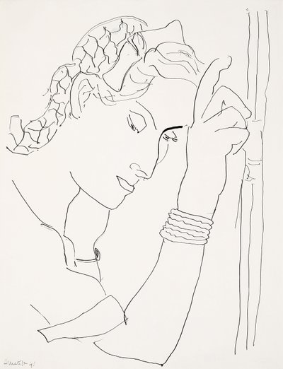 Head of a Woman in Profile by Henri Matisse