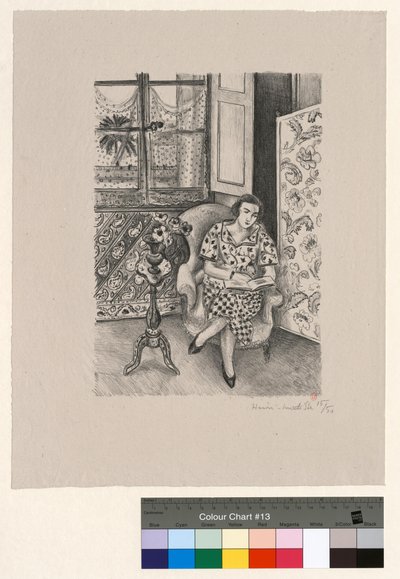 Interior, the Reading by Henri Matisse