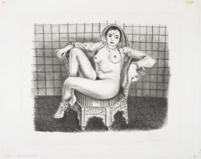Young Hindu Woman - Seated Odalisque by Henri Matisse