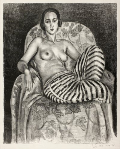 Large Odalisque in Striped Pantaloons by Henri Matisse