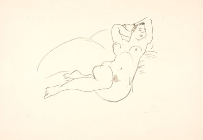Reclining Female Nude Model by Henri Matisse
