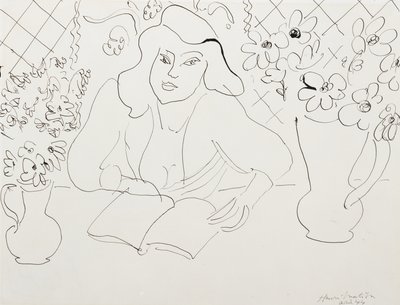 Model with a Book by Henri Matisse