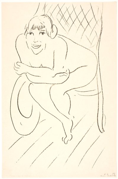 Nude Woman in a Rocking Chair by Henri Matisse