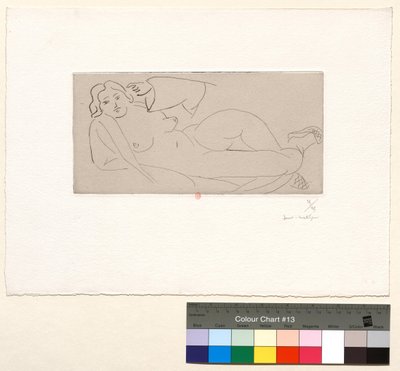 Reclining Nude, with Braided Straw Slippers by Henri Matisse