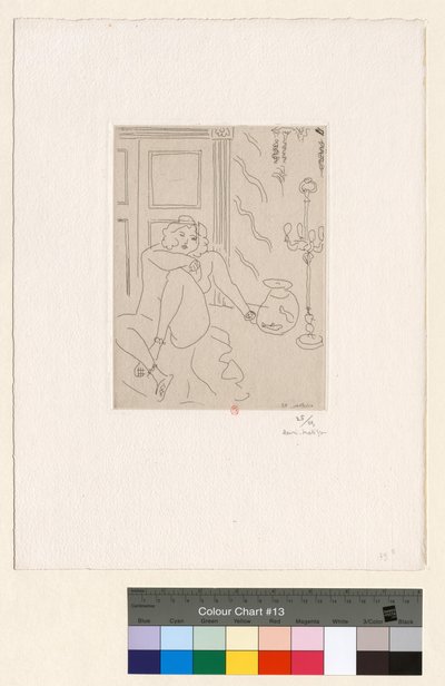 Nude in an Interior with Venetian Lamp and Goldfish by Henri Matisse
