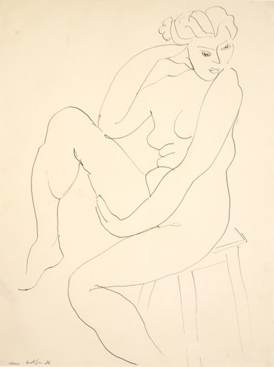 Nude Seated on a Stool by Henri Matisse