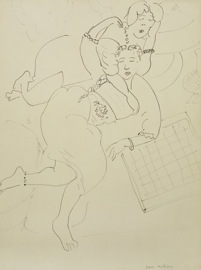 Odalisques with Checkerboard, c.1928 by Henri Matisse