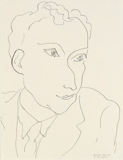 Portrait of Louis Aragon by Henri Matisse
