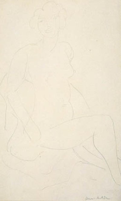Seated Female Model, Facing Right by Henri Matisse