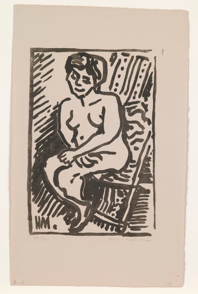 Small Black Woodcut by Henri Matisse