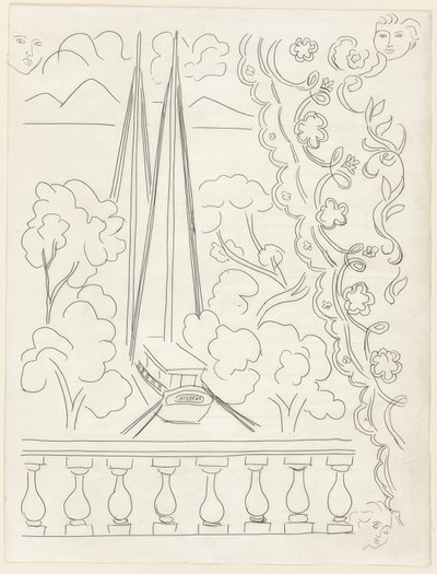 Sigh, Plate Five from Poems of Mallarmé by Henri Matisse