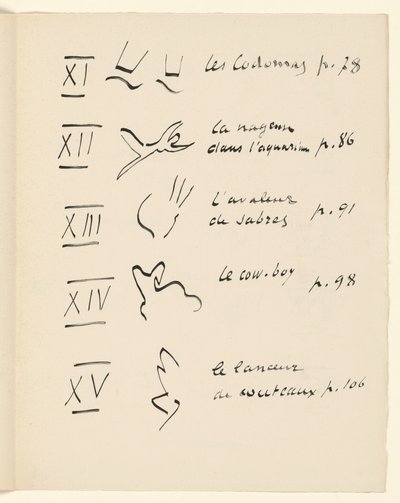 Table of Images 3. From “Jazz”. P. 151 by Henri Matisse