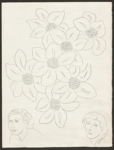 The Flowers, Plate Six from Poesies de Mallarmé by Henri Matisse